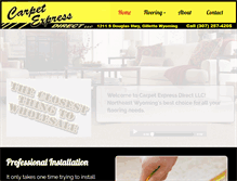 Tablet Screenshot of carpetexpressdirect.com